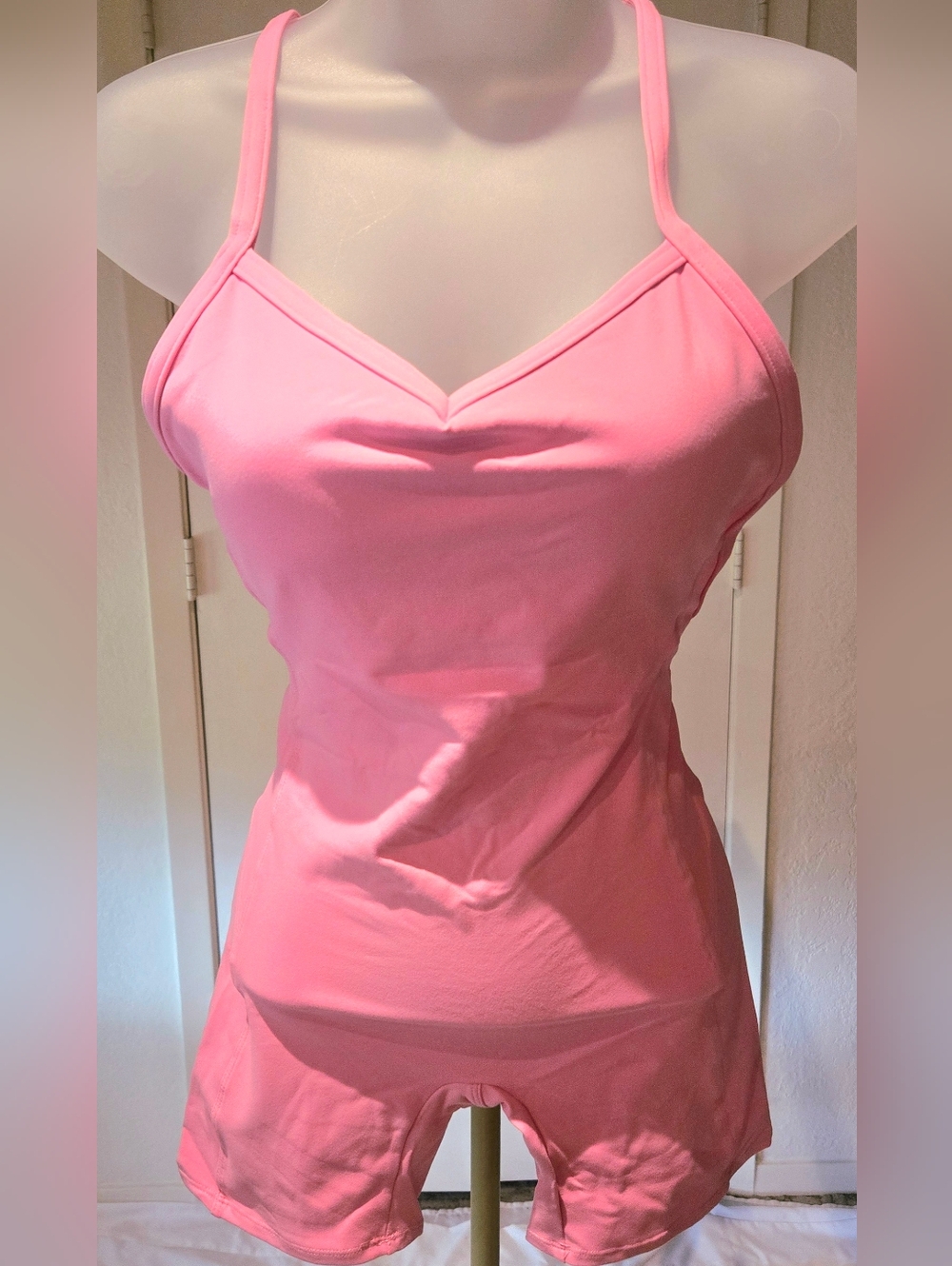 Women’s Pink Athletic Romper NEW